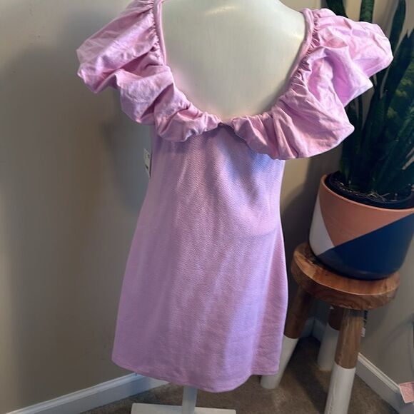 Free People Beach Puffed Sleeve Dress L - Picture 4 of 6